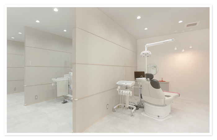 半個室形式の診療室